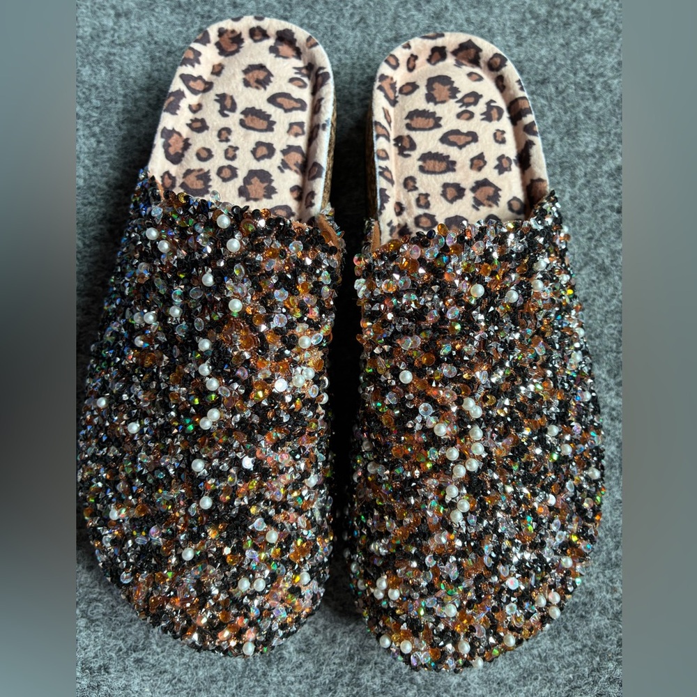 Sparkling Multicolor Women's Slip-On Shoes